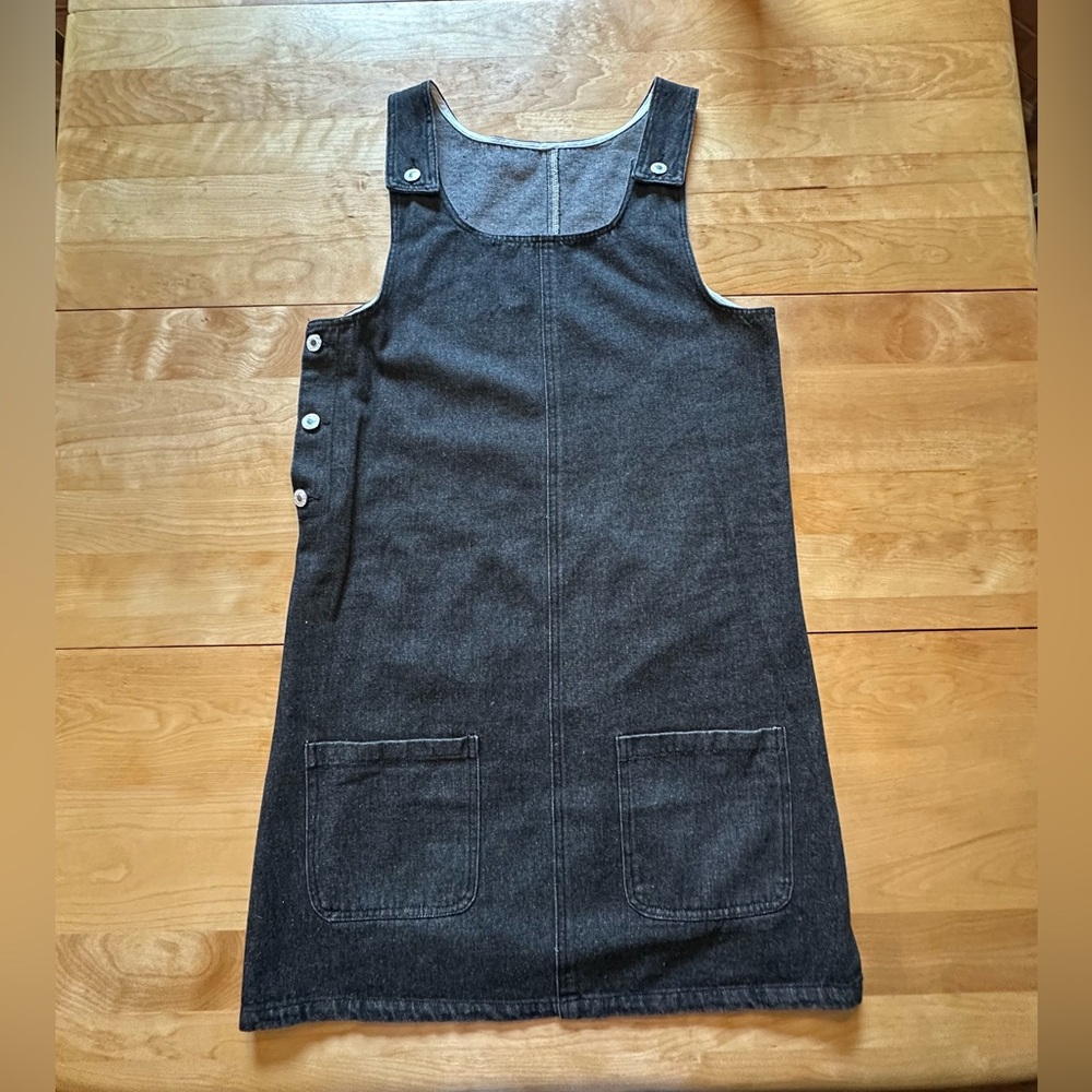 Dark Denim overall dress